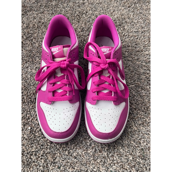 Nike Dunk Low Active Fuchsia Pink White FJ0704-100 (Size 5.5) Authentic - Picture 2 of 8